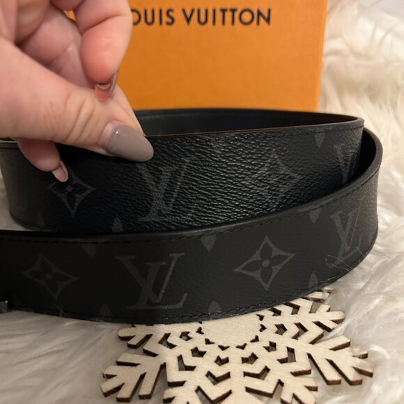 Louis Vuitton Initiales 40MM Reversible in Monogram Eclipse 95/38 with Box - Picture 2 of 4